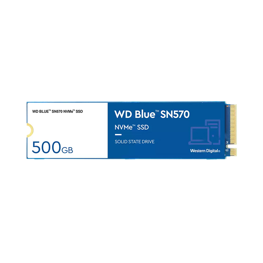 Ổ cứng SSD WD SN570 Blue 500GB M.2 2280 PCIe NVMe 3x4 (Đọc 3500MB/s - Ghi 2300MB/s) - (WDS500G3B0C) | Máy tính Gia Huy | Siêu thị máy tính, Laptop, linh phụ kiện máy tính, PC Gaming, Gaming Gear, Workstations, Console, Thiết bị Siêu Thị, Văn Phòng, Thiết bị An Ninh