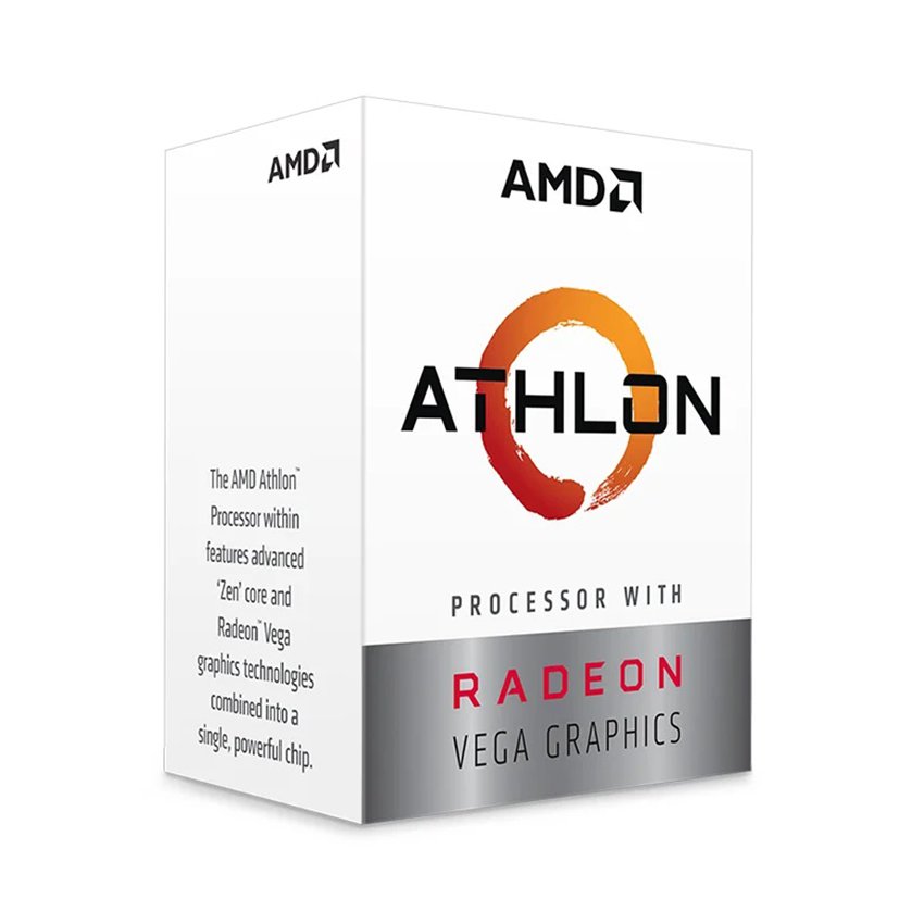 CPU AMD Athlon 3000G (3.5GHz, 2 nhân 4 luồng , 5MB Cache, 35W) - Socket AMD AM4 | Máy tính Gia Huy | Siêu thị máy tính, Laptop, linh phụ kiện máy tính, PC Gaming, Gaming Gear, Workstations, Console, Thiết bị Siêu Thị, Văn Phòng, Thiết bị An Ninh